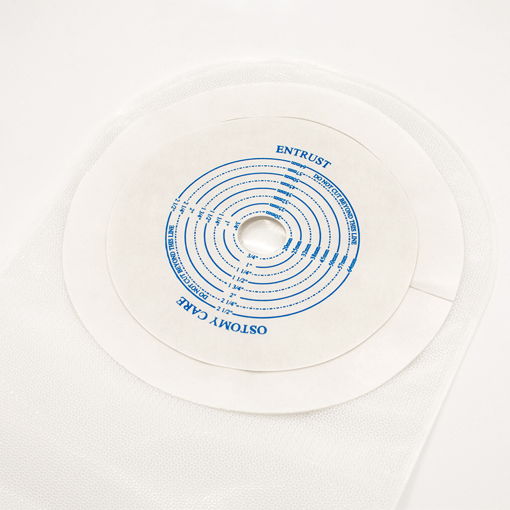 12in One Piece Drainable Velcro Pouch Clear 1200V Top