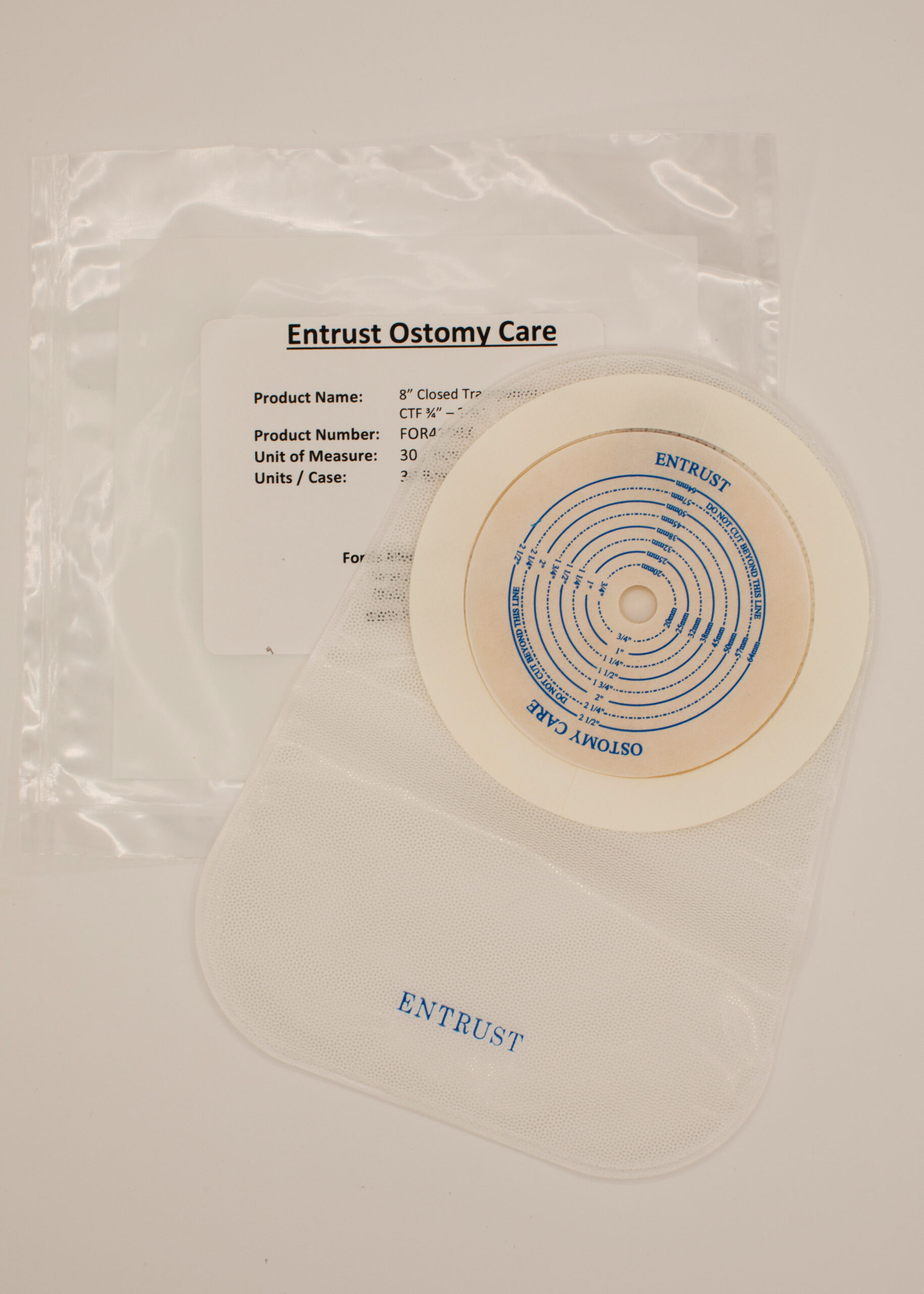 8" One-Piece Closed End Pouch w/ Filter - Standard Wear, Transparent - Image 3