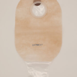 12" Two-Piece Drainable Pouch w/ Filter - Transparent, Clip Closure