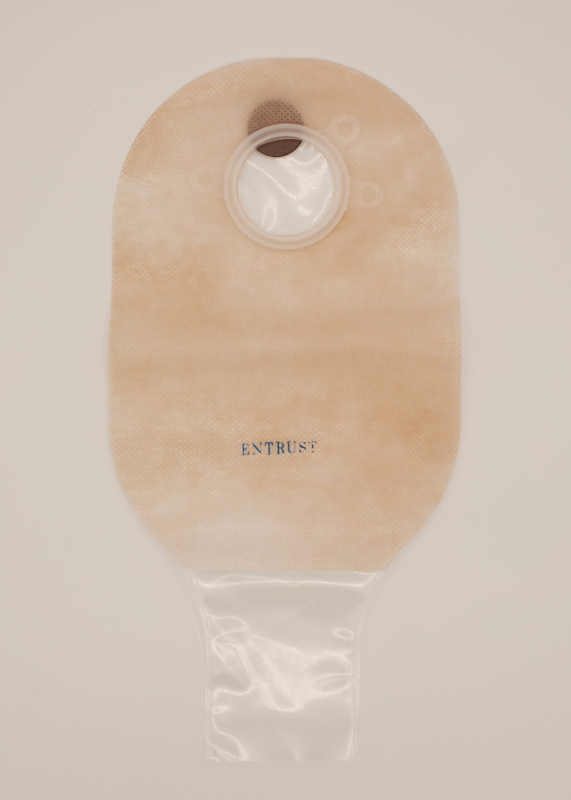 12" Two-Piece Drainable Pouch w/ Filter - Transparent, Clip Closure