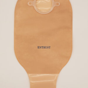 12" Two-Piece Drainable Pouch - Beige, Clip or Velcro® Closure
