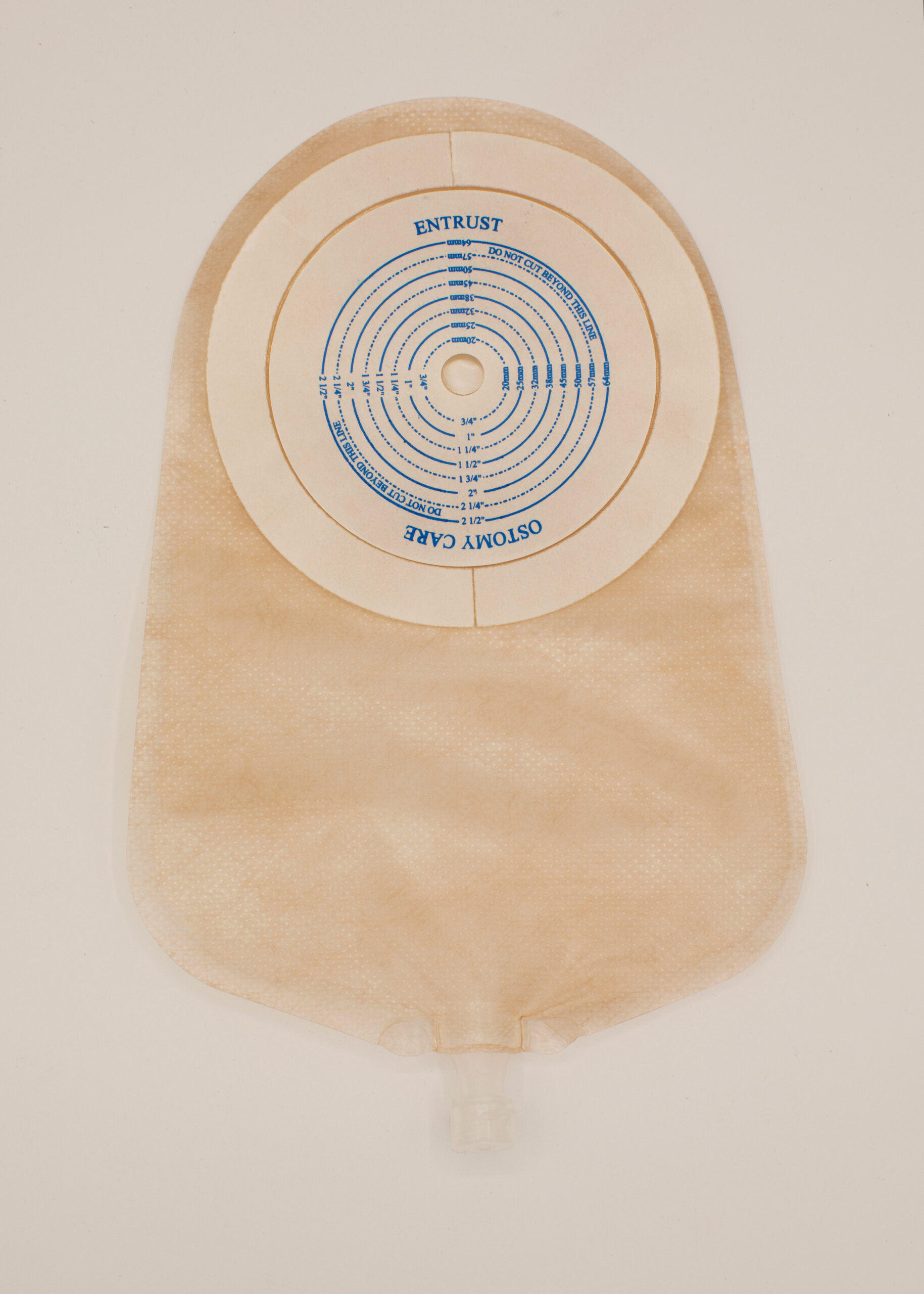 9" One-Piece Urostomy Pouches - Standard Wear, Transparent, Drain/Cap Closure