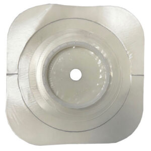 4 1/4 x 4 1/4" Two-Piece Barrier Wafer - Extended Wear, Dual Hydrocolloid Tape Collar