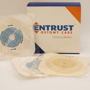 5 x 5" Two-Piece Barrier Wafer - Extended Wear, Dual Hydrocolloid Tape Collar