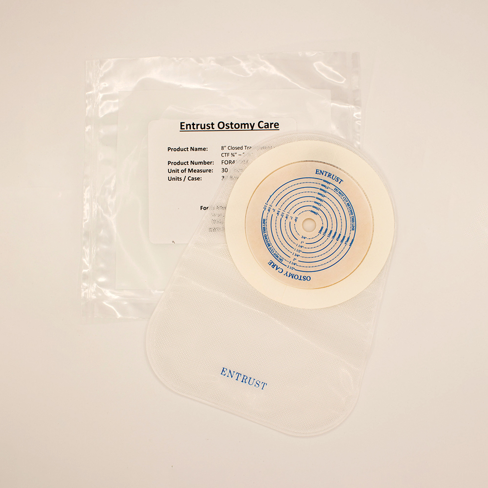 Entrust One Piece 8in Closed Clear Pouch Filter 4100X